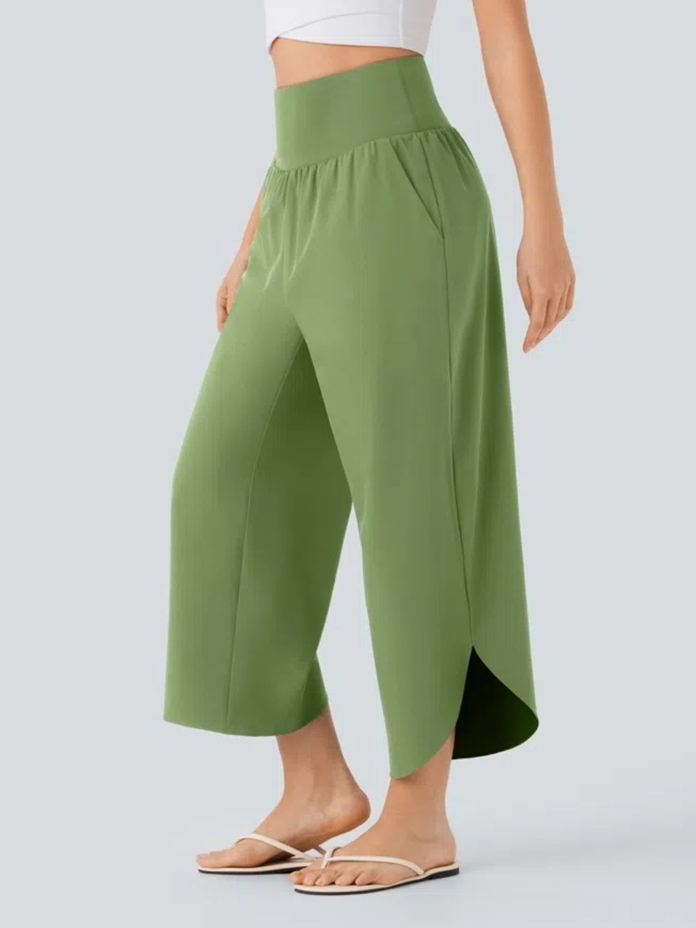 HALARA Breezeful™ High Waisted Tummy Control Split Hem Quick Dry Resort Pants